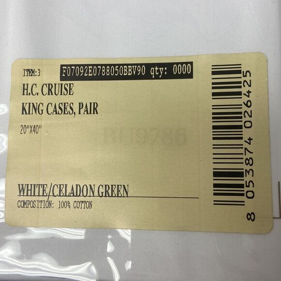 Frette H. C. Cruise King Cases, Pair - Picture 6 of 8